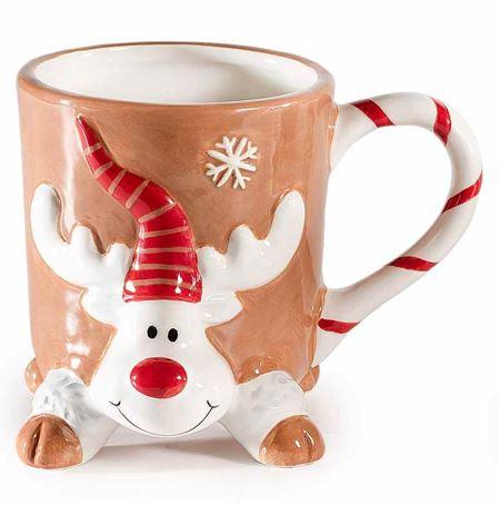 Tasse Renne Marron de Noël
