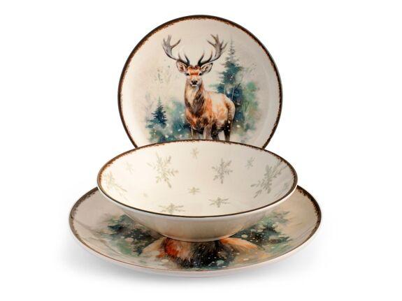 Service de table de Noël Alaska