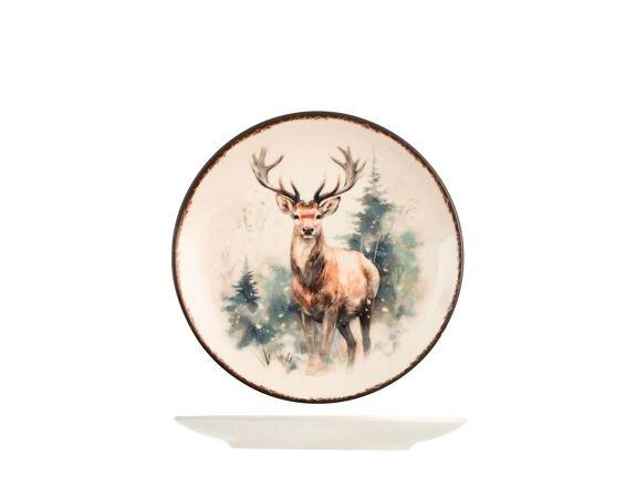 Assiette à désert Noël Alaska