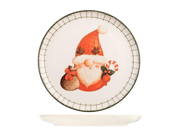 Assiette plate Noël Gnomeville