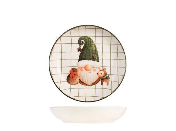 Assiette creuse Noël Gnomeville