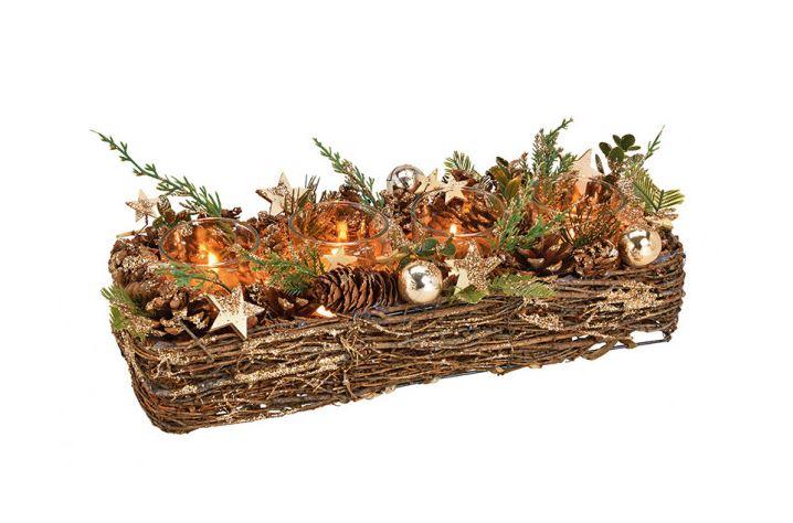 Centre de table en osier