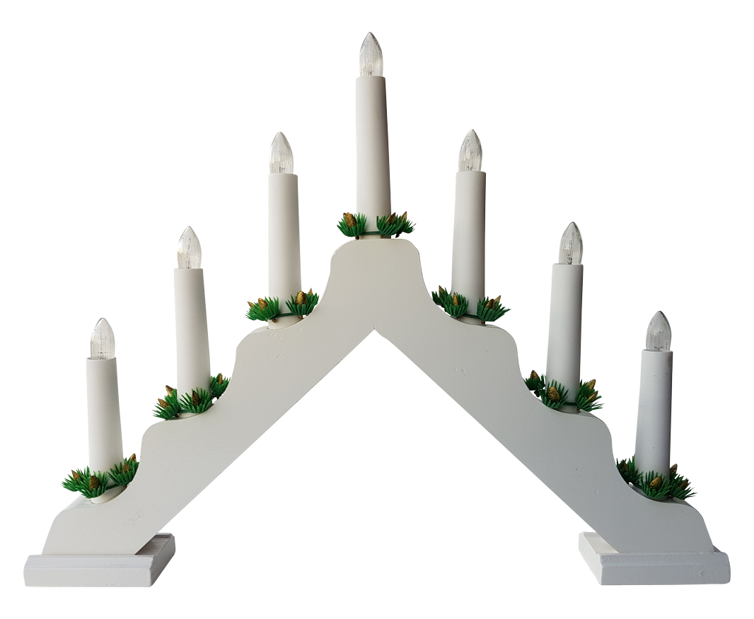 Chandelier lumineux blanc