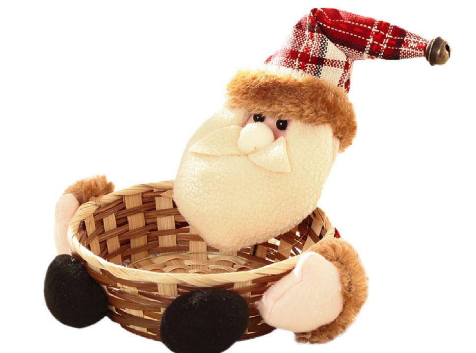 Panier en osier Père Noël
