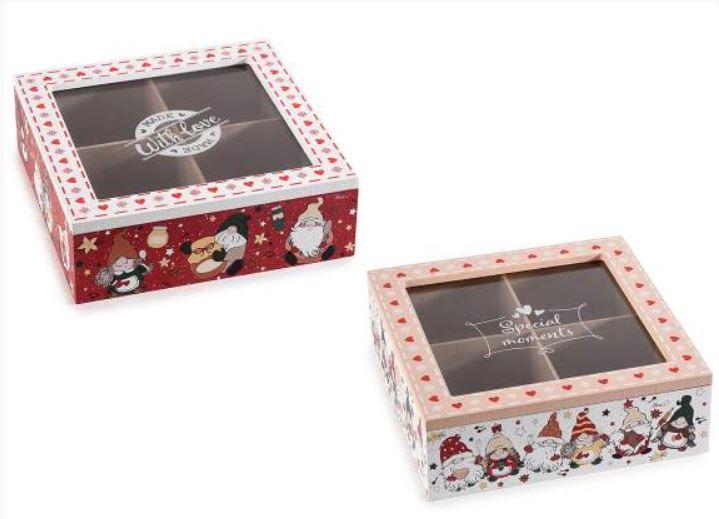 Boite à Thé blanche Gnomes