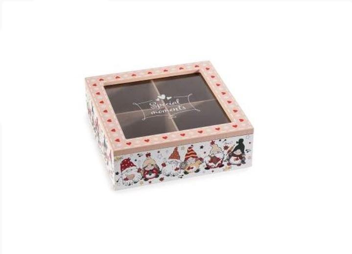 Boite à Thé blanche Gnomes