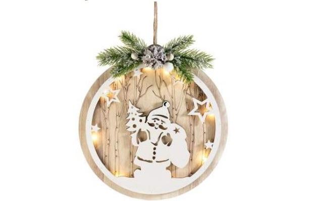 Tableau illuminé Père Noël